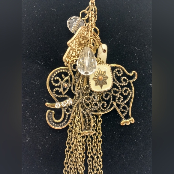 ELEPHANTS- 2 Elephant Themed Necklaces. Excellent condition.  Salvaged - Picture 11 of 14